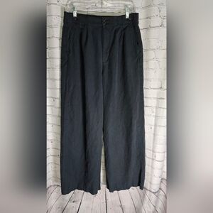 Madewell Women's Black Wide Leg Trouser Pants Size 8